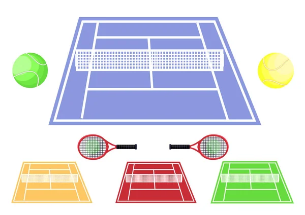 Set de sport tennis — Image vectorielle