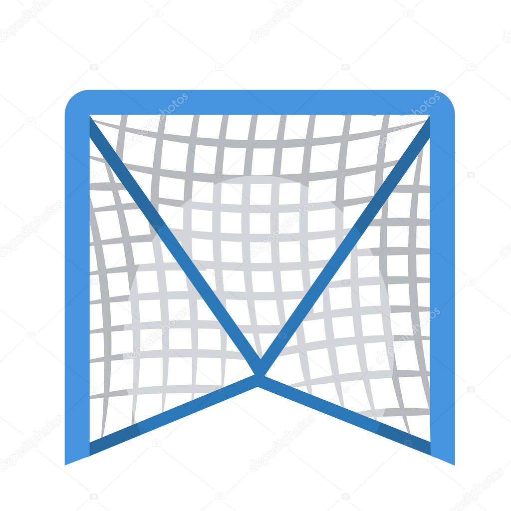 Big lacrosse set. Flat vector illustration icons. Isolated on white. Lacrosse equipments. Goal, wear, ticket, mask, shoes, helmet, stopwatch, food, scoreboard, trophy, referee, gloves. Lacrosse sport.