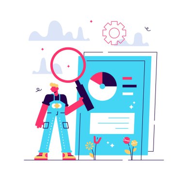 İş belgeleri taranıyor. Elektronik çevrimiçi 