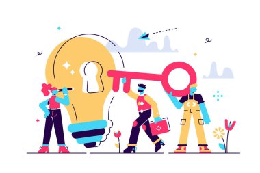 Vektör illüstrasyonu, yaratıcı kavram 