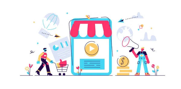 Online alışveriş, mobil pazarlama. 