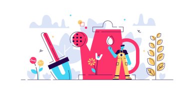 Bahçıvanlık vektör çizimi. Minicik. 