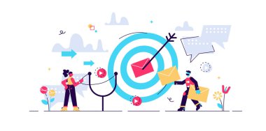 Modern vektör illüstrasyonunu doğrudan pazarla