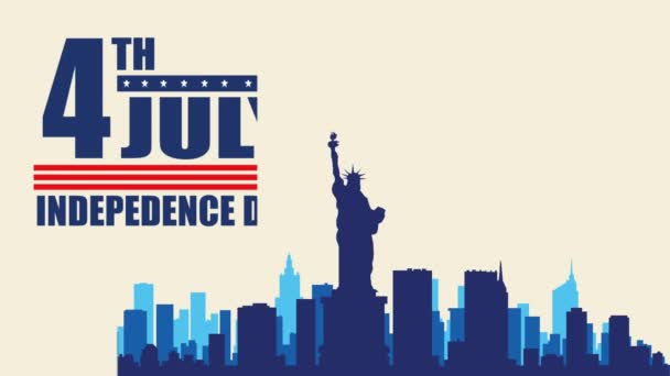 Estados Unidos New York Independence Day — Vídeos de Stock