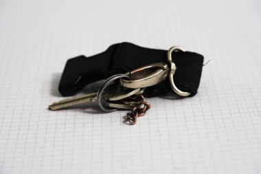 Bir sürü anahtar. Makro fotoğraf