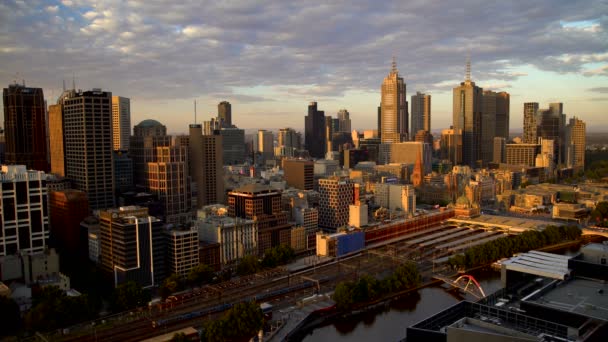 Melbourne Australie Mars 2018 Les Navetteurs Les Visiteurs Quittent Melbourne — Video