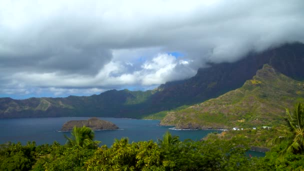 Uzak Bir Egzotik Yere Polinezya Cennet Atuona Hiva Markiz Güney — Stok video