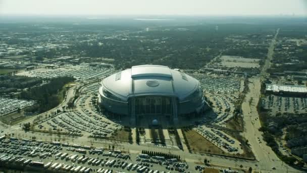 Dallas Marzo 2018 Veduta Aerea Dell Nfl Football Stadium Formalmente — Video Stock