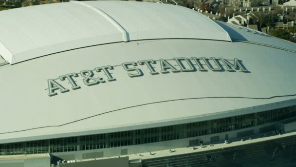 Dallas Marzo 2018 Vista Aérea Del Estadio Fútbol Nfl Conocido — Vídeo de stock