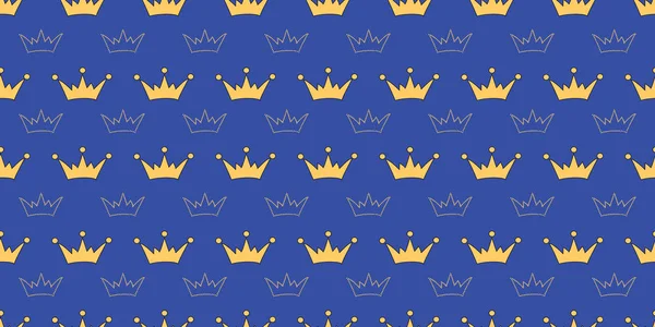 Vektör kron Prenses, Kraliçe, periler ile seamless modeli. Not defteri için kapak şablonları.