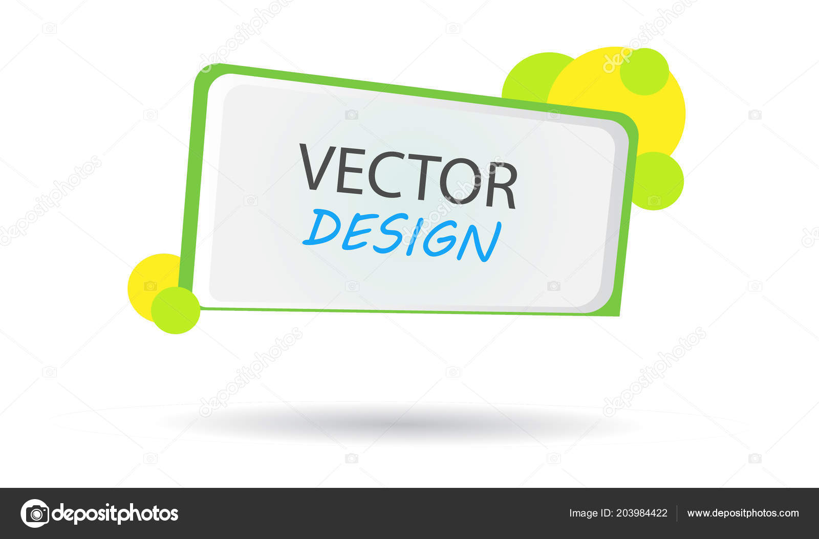 Vector Banner Circles Frame Text Block Note Site Vector Banner Circles Frame Text Block Note Site Stock