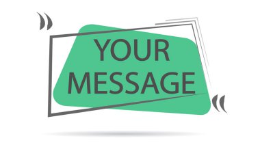 Vektör teklif şablonu tırnak içinde. Vektör afiş çerçevesi ve tırnak ile.