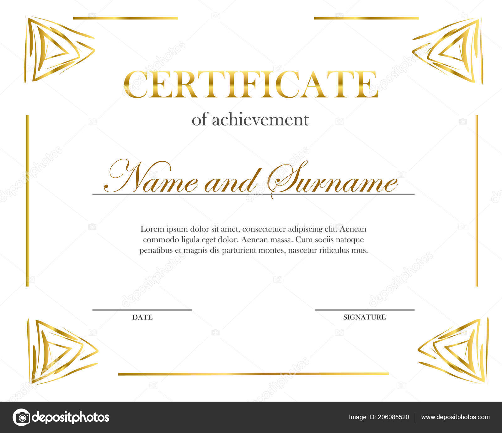 creative certificate diploma frame diploma certificate certificate template elegant border stock vector - Certificate Frame Template creative certificate diploma frame diploma certificate certificate template elegant border stock vector - Certificate Frame Template