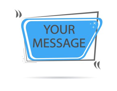 Vektör teklif şablonu tırnak içinde. Vektör afiş çerçevesi ve tırnak ile.