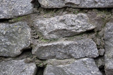 Tasarım için duvar dokusu. Afiş ve tasarım için gri taş duvar fotoğrafı.
