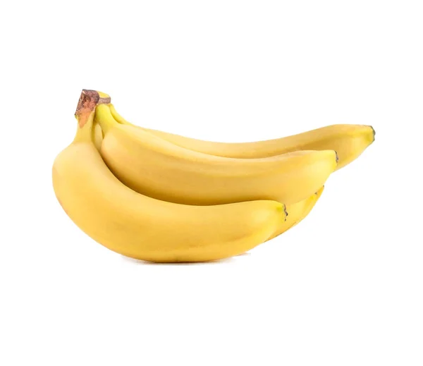バナナは、白い背景で隔離の写真。白い背景に分離されたいくつか熟したバナナのデザインのための基礎。白い背景で隔離の果物. — ストック写真