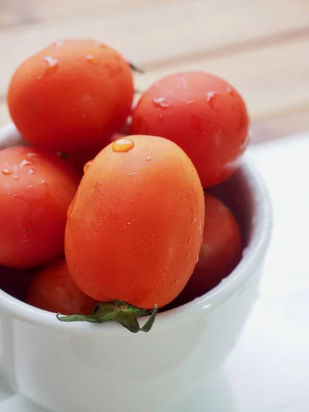 Tomate Cerise Rouge Fraîche — Photo