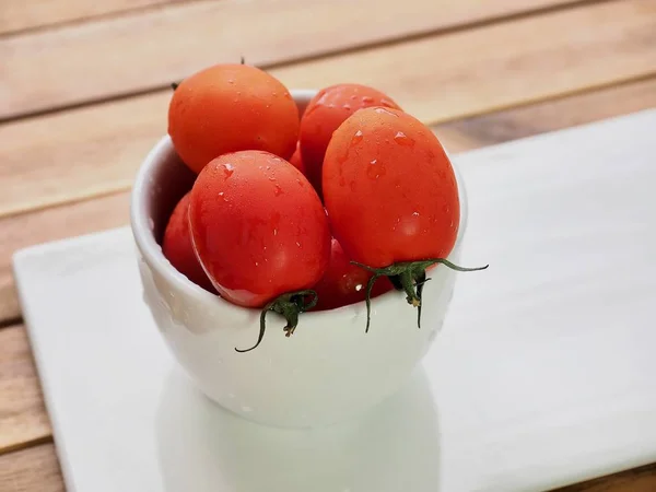 Tomate Rojo Cereza Fresco — Foto de Stock