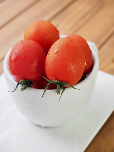 Tomate Cerise Rouge Fraîche — Photo