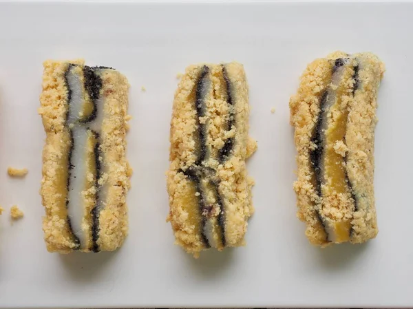 Kore yemeği siyah susam powderedsoybean yapışkan pirinç keki