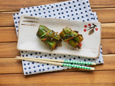 Kore yemeği doldurulmuş salatalık turşusu, salatalık turşusu, salatalık turşusu, Oi-so-bagi