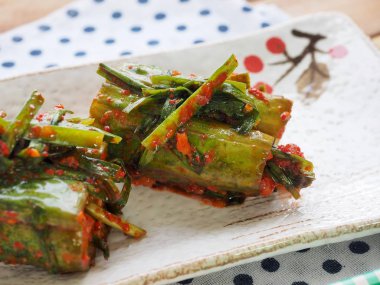 Kore yemeği doldurulmuş salatalık turşusu, salatalık turşusu, salatalık turşusu, Oi-so-bagi