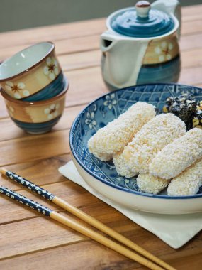 Kore geleneksel çerez yugwa, siyah susam gangjeong, Hangwa