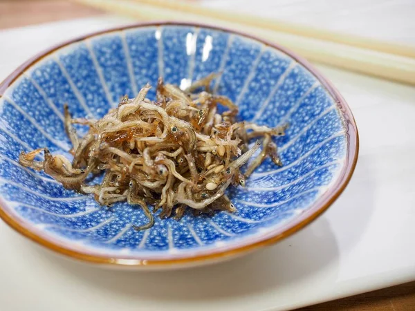 Korean Food Stir Fried Anchovies — Stock Photo, Image