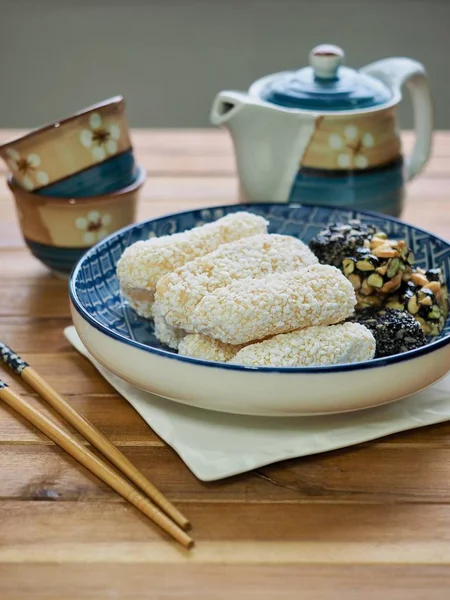 Kore geleneksel çerez yugwa, siyah susam gangjeong, Hangwa