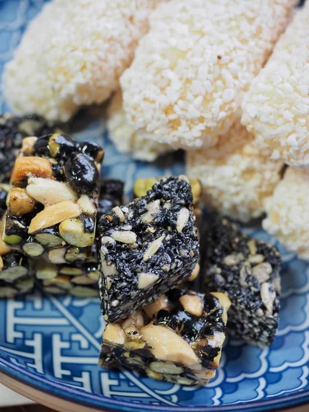 Kore geleneksel çerez yugwa, siyah susam gangjeong, Hangwa