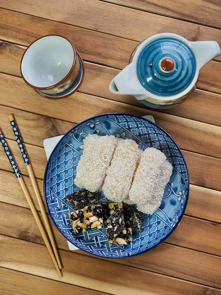 Kore geleneksel çerez yugwa, siyah susam gangjeong, Hangwa