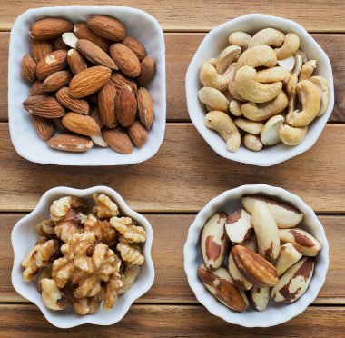 Badem, ceviz, kaju fıstığı, Brezilya fıstığı