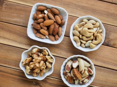 Badem, ceviz, kaju fıstığı, Brezilya fıstığı