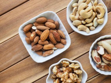 Badem, ceviz, kaju fıstığı, Brezilya fıstığı
