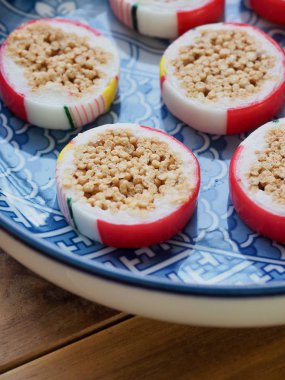 Kore geleneksel şeker, pirinç çerez 