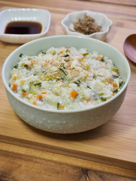 Корейская Кухня Chickenriceporridge Dakjuk — стоковое фото