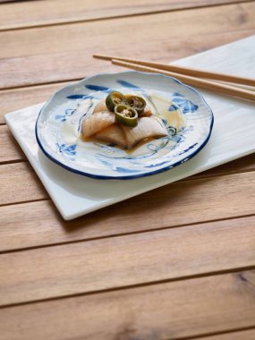 Asya gıda soğan karabiber soya soslu turşu