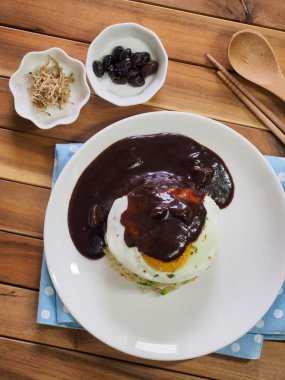 Asya gıda sebze yumurta kızarmış pilav