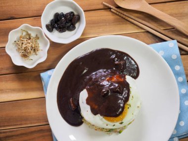 Asya gıda sebze yumurta kızarmış pilav