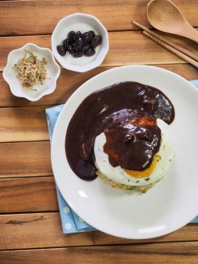 Asya gıda sebze yumurta kızarmış pilav