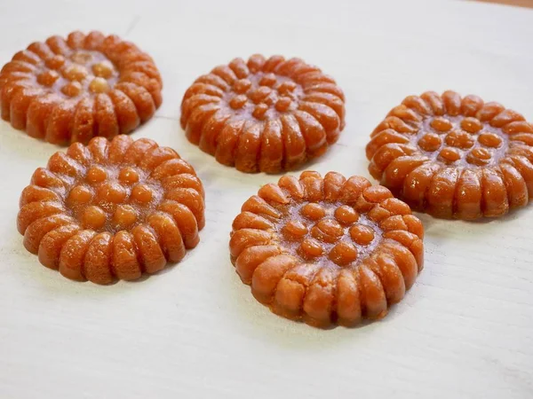 Korejské Tradiční Sladkosti Yakgwa Honey Cookie — Stock fotografie