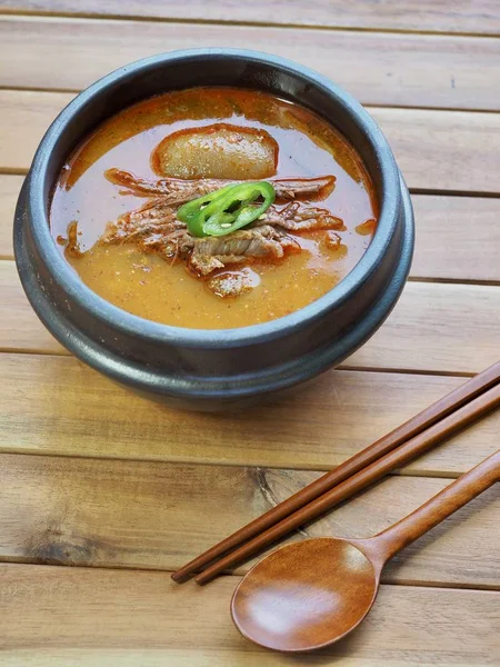 Cibo Coreano Zuppa Capra — Foto Stock