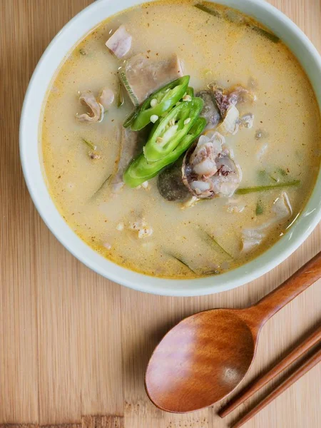 Comida Coreana Sopa Helado Sundae Gukbap —  Fotos de Stock