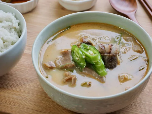 Nourriture Coréenne Soupe Sundae Sundae Gukbap — Photo