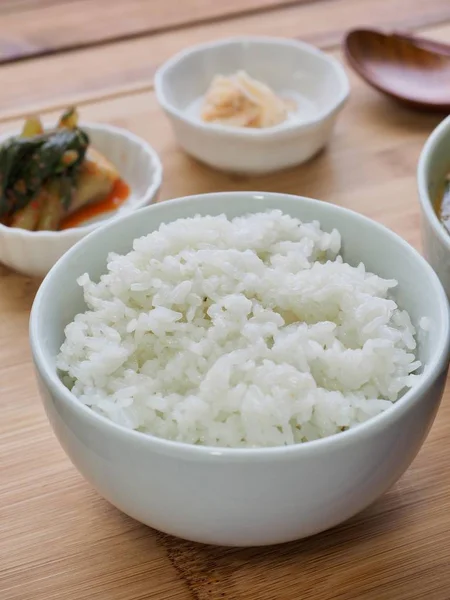 Ázsiai Élelmiszer Fehér Rizs — Stock Fotó