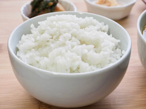 Ασιατικό Φαγητό Λευκό Ρύζι — Φωτογραφία Αρχείου