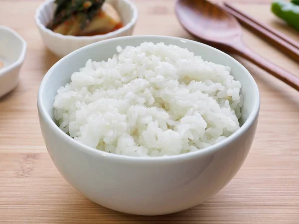 Ázsiai Élelmiszer Fehér Rizs — Stock Fotó