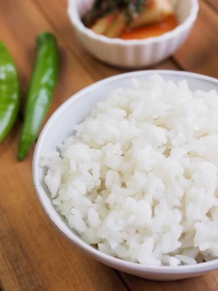 Comida Asiática Arroz Blanco — Foto de Stock