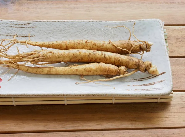 Koreansk Mat Färska Ginseng Susam — Stockfoto