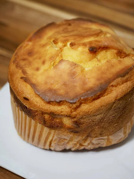 Bolo Queijo Creme Estilo Japonês — Fotografia de Stock